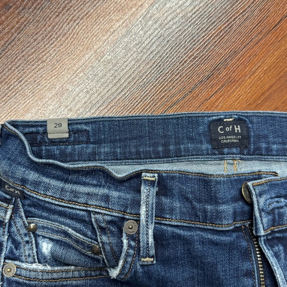 Citizens of Humanity Rocket Crop High Rise Skinny Jeans 29 Raw Hem as is - Picture 6 of 6